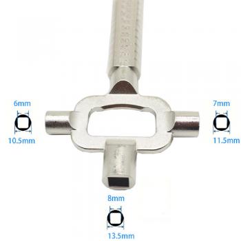 Sliver Locksmith Tool Multi Purpose Cylinder Gauge Cam Turner Spindle Turner Accessories